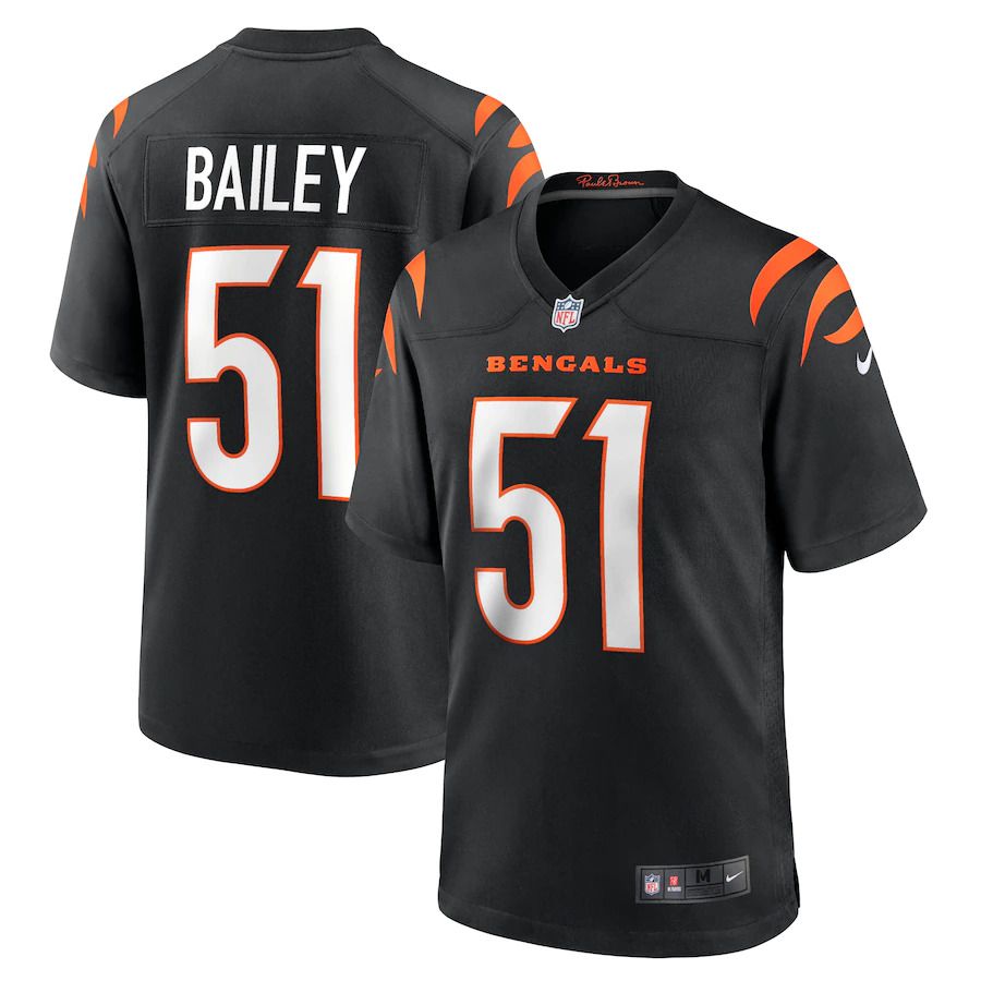 Men Cincinnati Bengals #51 Markus Bailey Nike Black Game NFL Jersey->cincinnati bengals->NFL Jersey